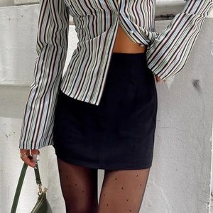 Princess Polly Shelby black mini skirt size 10